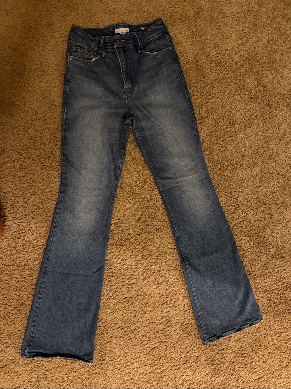 Good American Soft Tech Good Classic Bootcut Jeans